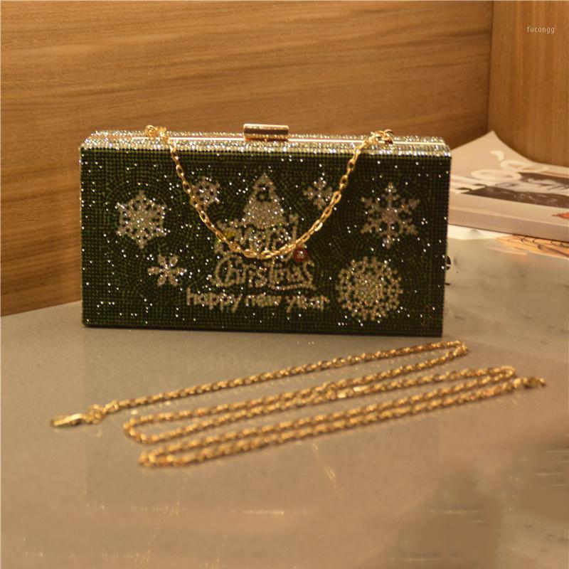 

Dark Green Color Crystal Party Purse 2 Chains Shoulder Handbags Fashion Women's Diamond Bag Elegant Mini Prom Clutches Bags1