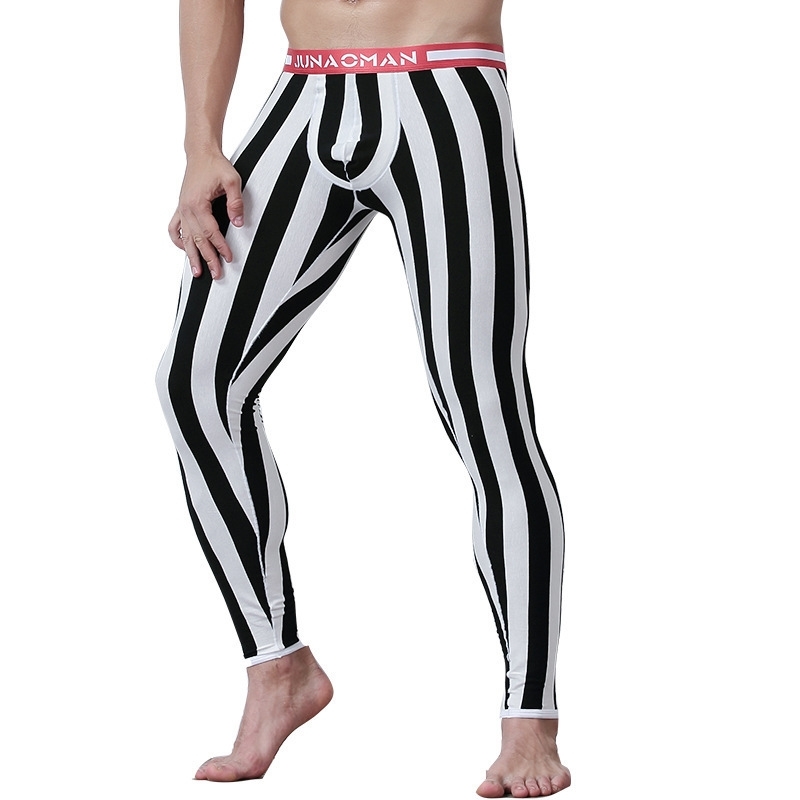 

2021 New Men's Long Johns Striped Winter Leggings Men of Cotton Hip Hop Tthermo Underwear Warm Youth Thermal Elasticity Wwjj 3HUN, Red