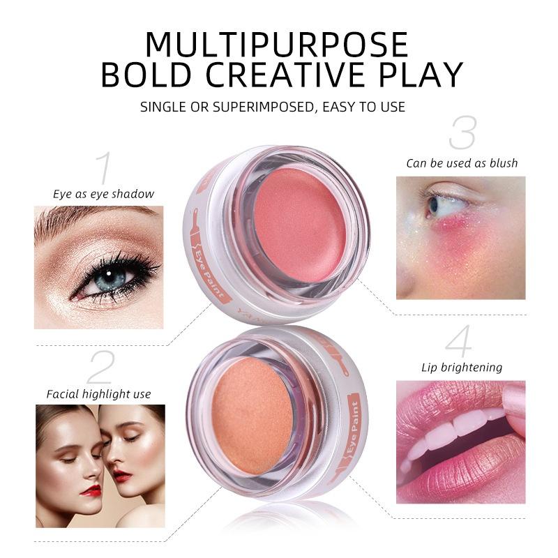 

5 Colors Fashion Monochrome Pearlescent Eyeshadow Stage Makeup Brightening Eye Shadow Powder High Pearl Glitter Powder Makeup Y1