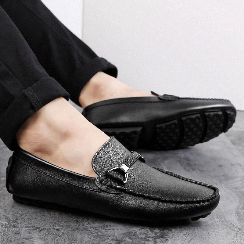 

Men Casual Shoes 2020 Spring Summer genuine Leather outdoor Simplicity Shoes Men Lace-Up oxfords Breathable Fashion Men Shoes #Md7y