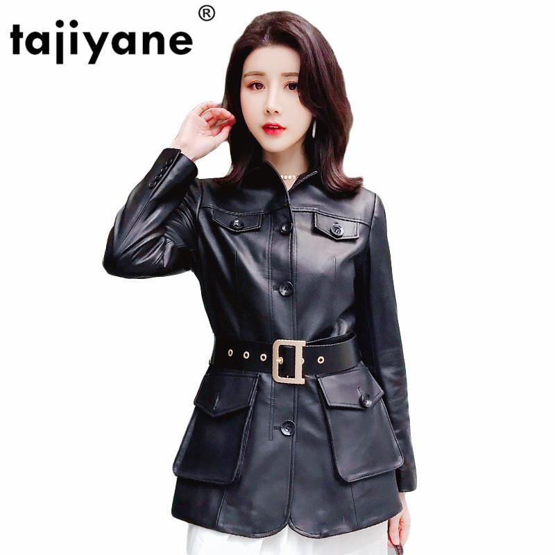 

Genuine Leather Jacket Women Winter 100% Real Sheepskin Coat Female Chaquetas Mujer 2020 Korean Montone Coats and Jackets 9102, Black