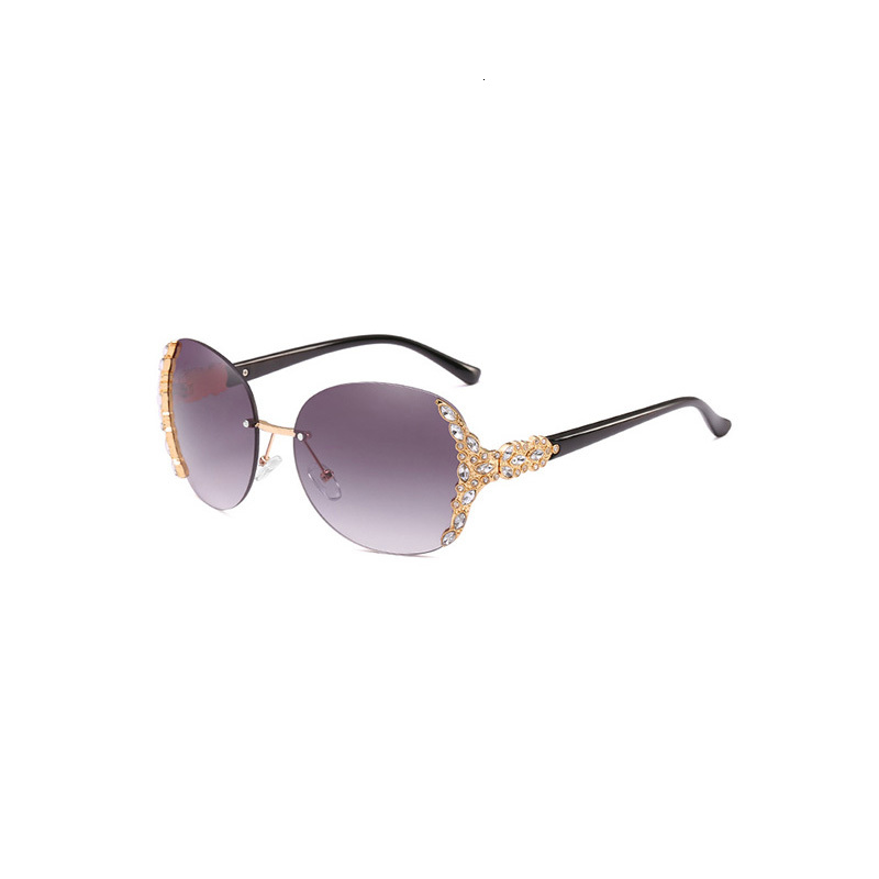 

2021 New Rhinstone Vintage Round Sunglasses Women Fashion Designer Classic Steam Punk Mirror Sun Glasses for Female Uv400 Jy66240 Aoom