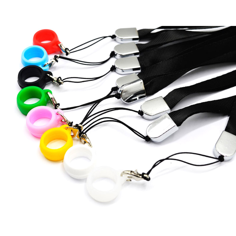 

Lanyard with 12mm diameter Silicone Ring for 12-14mm Vape Pen Pod Holder vaporizer electronic cigarettes Accessories DHL