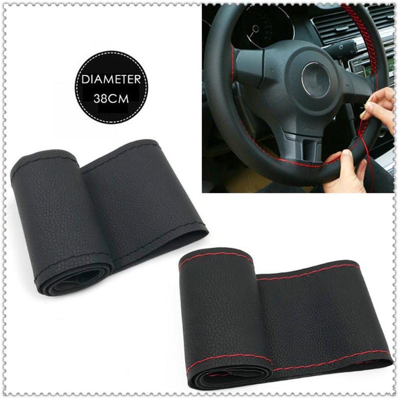 

38CM Steering Wheel Covers Leather braid for W203 W210 W211 W204 A C E S CLS CLK CLA GLK ML SLK Smart W220 F700