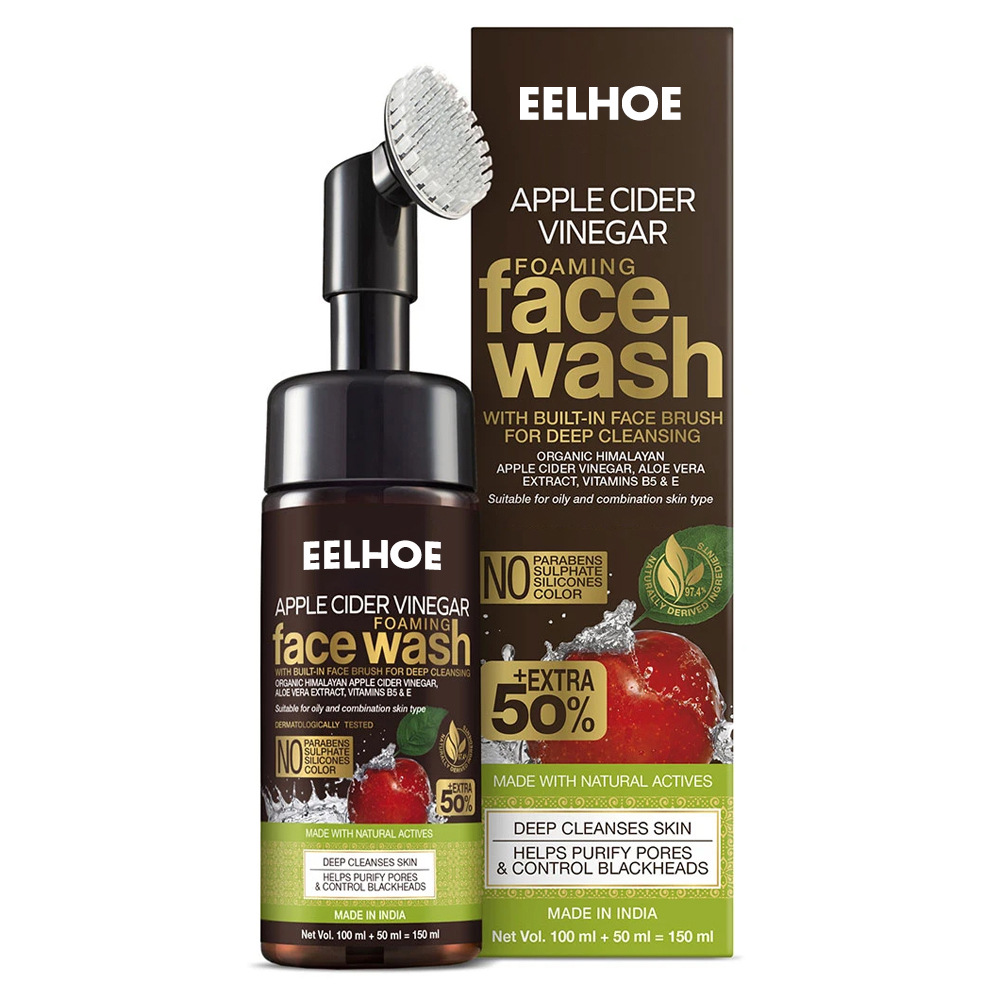 Free freight EELHOE Foam cleansing cream to clean skin, remove acne and print dry and not tight.-image-749849929