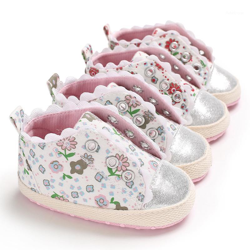 

New brand baby Canvas shoes Newborn girls Princess Shoes First Walkers Kids Toddlers Soft sole Anti-slip Casual Sneakers1, Pink