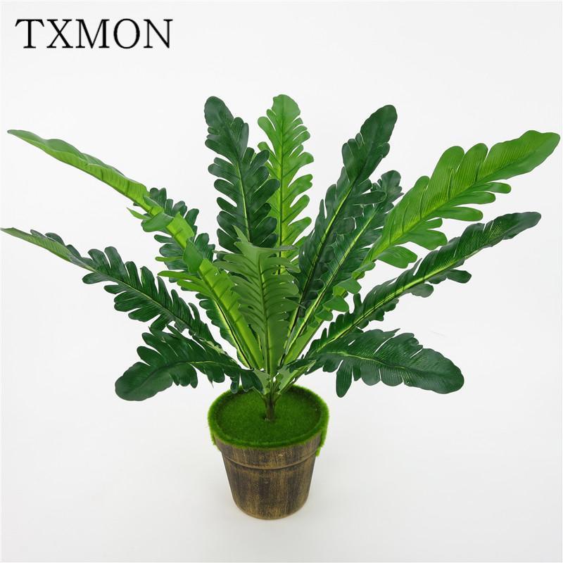 

12 Heads Fern Artificial Fern Green Planting Flower Wall Accessories Home Decoration Persian Flowers Arrangement Leaf1