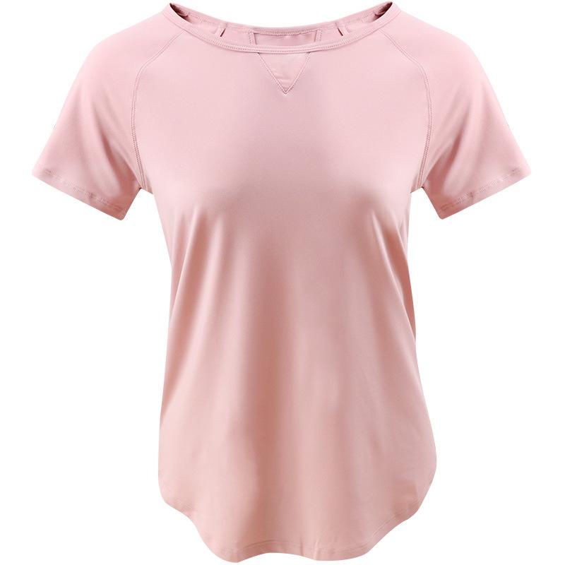 

Women Yoga Shirts Fitness short Sleeve Partial Mesh Crop Top Gym Loose Clothes Women Running Quick-dry Sport T-shirts Sportswear, Black
