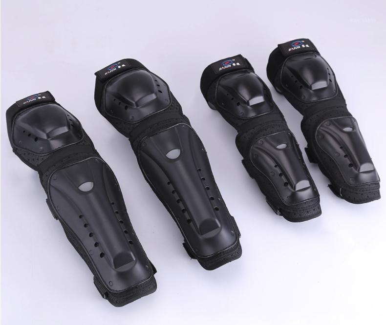 

Four-piece set of knee pads and elbow pads for motorcycles Cross-country Knights' protective gear and anti-fall leg protection e1, As pic