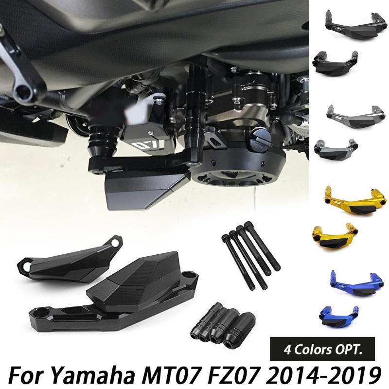 

MT07 FZ07 Engine Case Guard Cover Crash Pad Protector Frame Slider For MT-07 FZ-07 FZ MT 07 2014 2020 20201