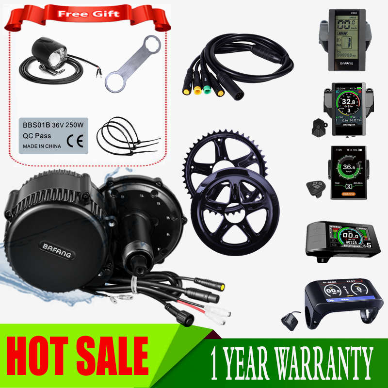 

Bafang Mid Crank Drive Motor 36V 350W Bafang BBS01B Bike Electric Conversion Kits Gear Central Bicycle Engine BBS01 eBike Kit