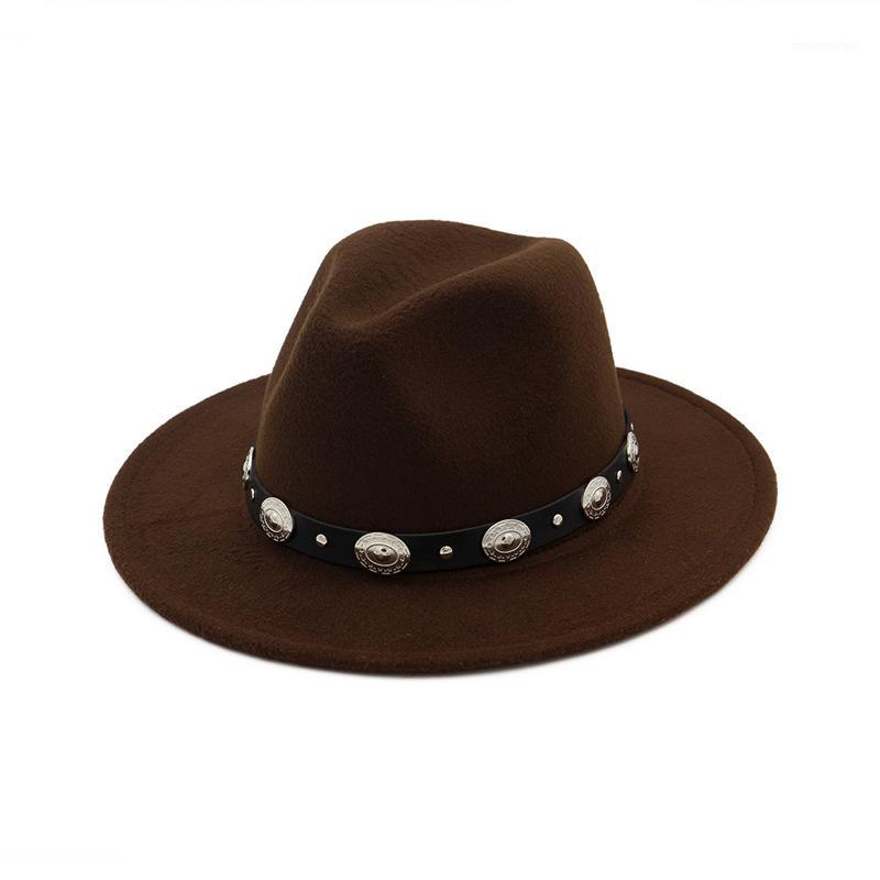 

Trend Men Women Wide Brim Faux Wool Felt Wool Fedora Hats with Brown Cowboy Trilby Cap Unisex Carnival Panama Jazz Cap HF251, Pink