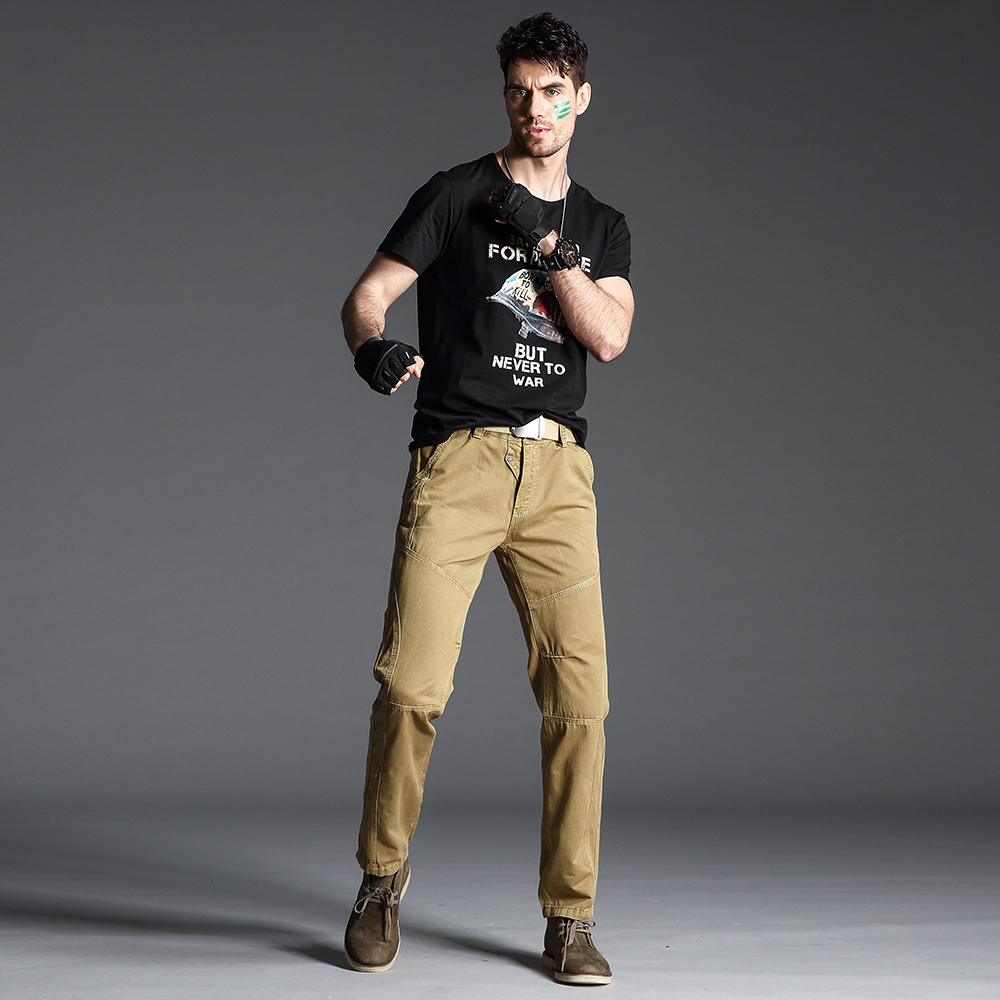 

2021 New Men's Multi-pocket Armored Lazer Pants Cotton Gymnasium Top Sell Hip Hop Moletom 52 VMV4, Black
