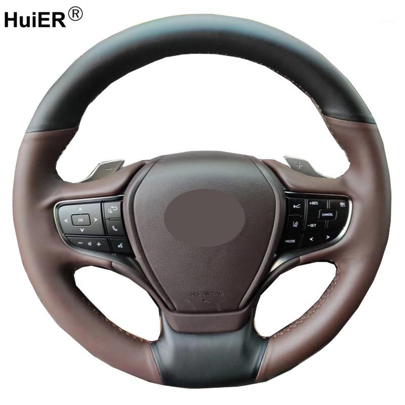 

Hand Sewing Auto Car Steering Wheel Cover Wrap For ES300h 2020 2020 2021 ES350 2021 Comfortable Car Accessories1