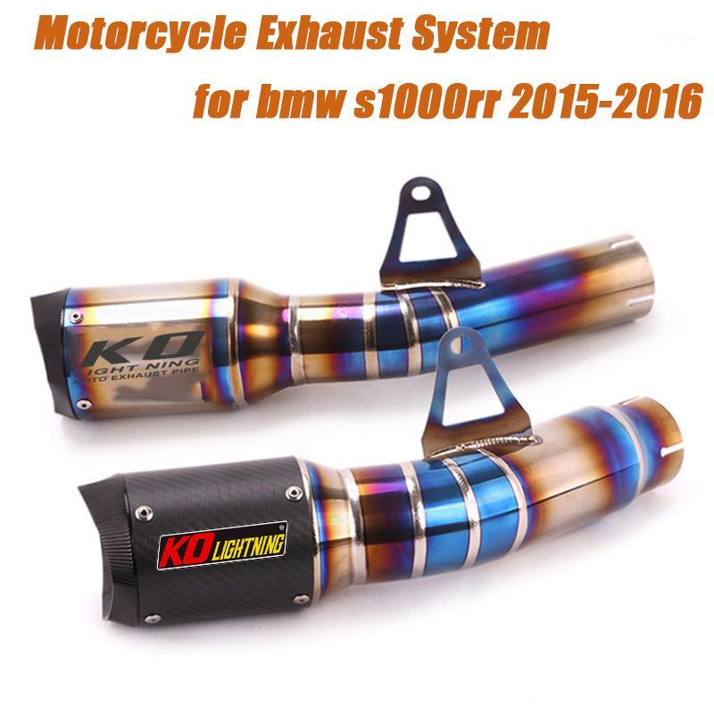 

Motorcycle Link Pipe Exhaust Muffler Pipe Titanium alloy System Set Silp on for S1000RR 2020 20201