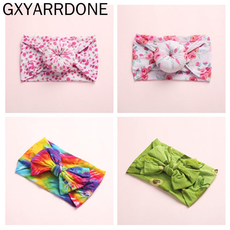 

Turban Floral Nylon Baby Headbands Newborn Toddler Hair Bows Donut Headband Children Flower Headwraps Girls Hair Accessories1