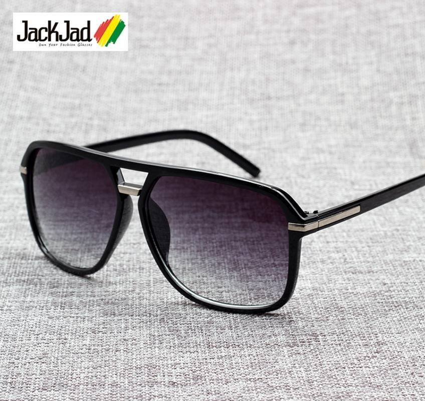 

JackJad 2018 New Fashion Men Cool Square Style Gradient Sunglasses Vintage Brand Design Cheap Sun Glasses 11551