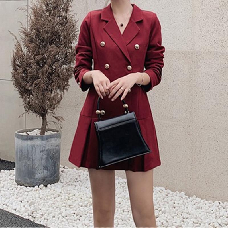 

Autumn Winter Plaid Jacket Coat Women Sexy Jackets Button Down Coat Turn-down Collar Ladies Casual Jacket Outwear, Picture color