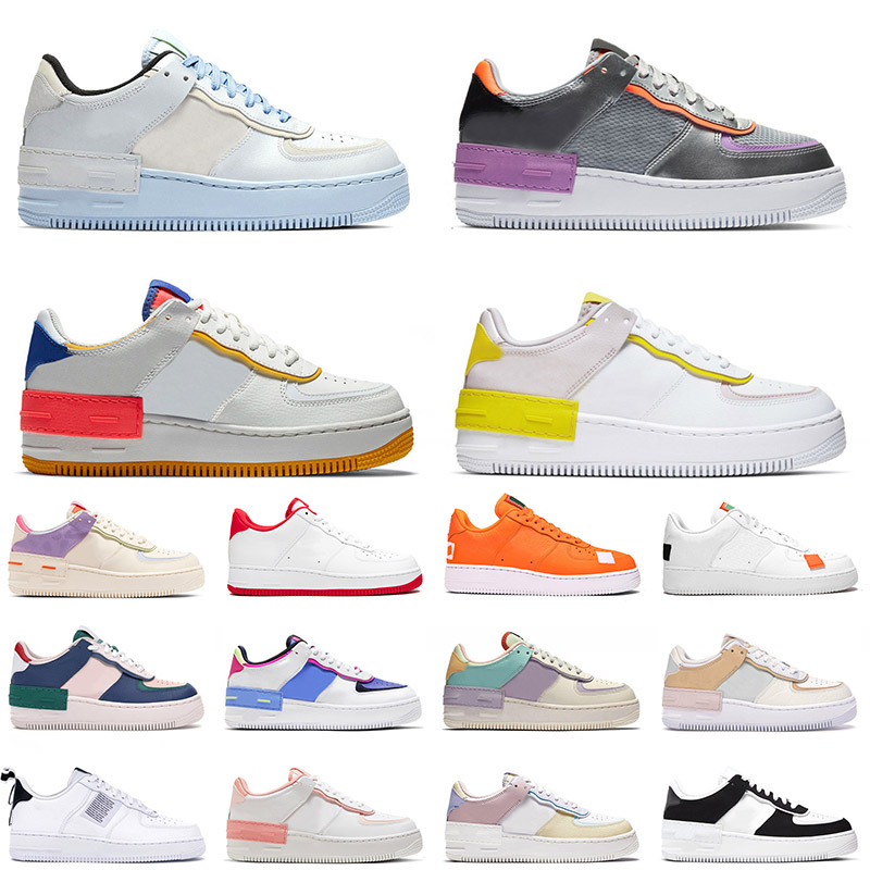 

new arrival hot sale shadow pure platinum blue metallic silver designer platform flat casual shoes white dark men women trainers, 17 36-40 shadow white barely rose