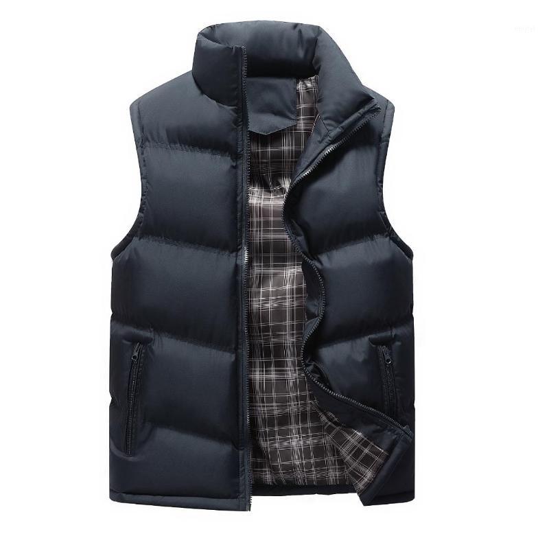 

Vest Men Winter Streetwear Bodywarmer Sleeveless Waist Coat Mens Autumn Solid Slim Casual Jacket Thickening Colete Masculino 4XL1, Gift-random color