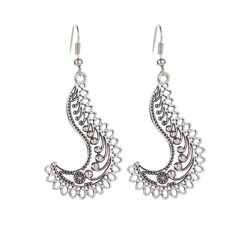 

Fashion ethnic style exaggerated hollow hook women's earrings harajuku vintage jewelry for women charms accesories 2021 trend