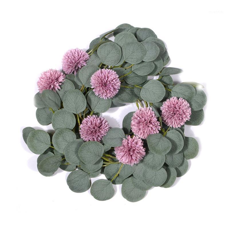 

2m Artificial Silk Rose Flower Wisteria Vine Rattan Hanging Flower Garland for Wedding Party Home Garden Decoration1, As shown