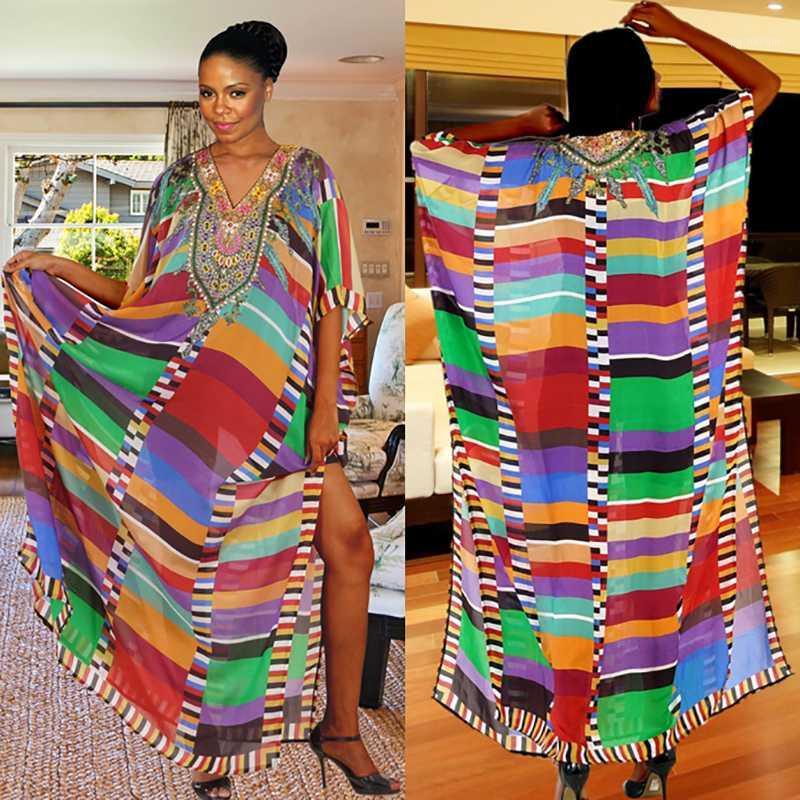 

Plus size Beach Cover up Robe Colorful Loose Bikini Cover up Tunic for Beach Sarong Pareos Bathing suit Women Swimsuit1