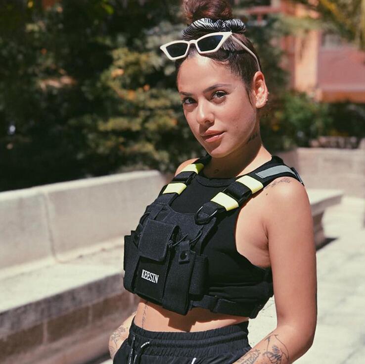 

Fashion Chest Rig Bag Tactical Vest Harness Front Pack Pouch Holster Vest Rig Hip Hop Streetwear Functional Chest Bag Waist Bags Kanye XY63, Black;green