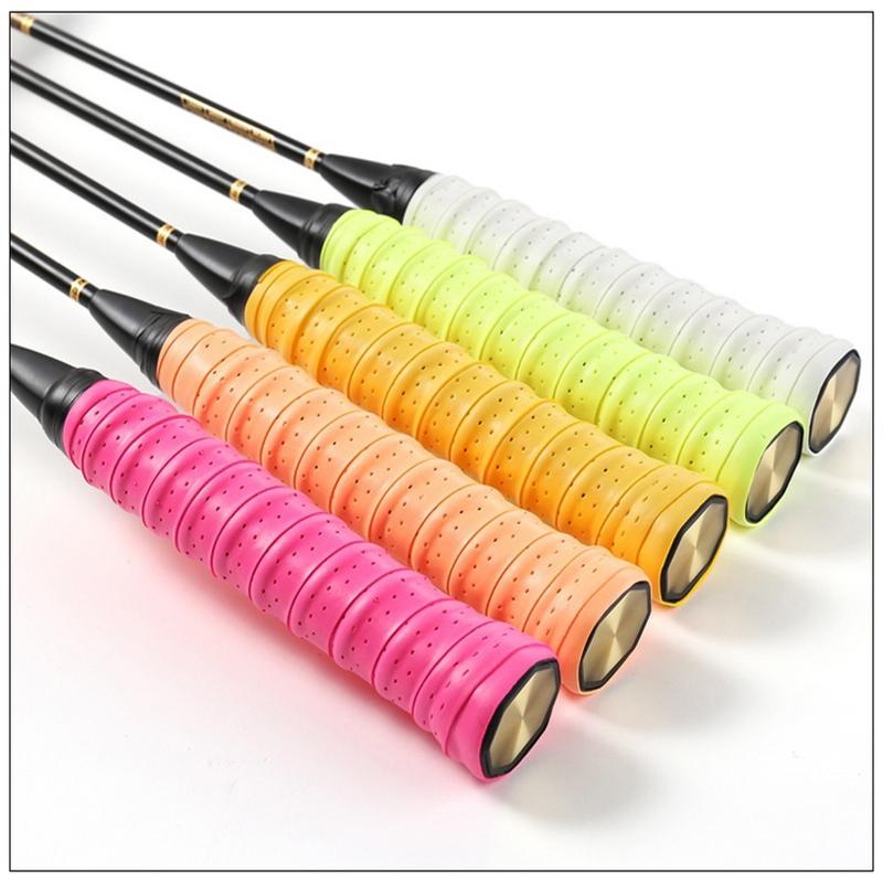 

10 Colors Racket Grip Super Absorbent Badminton Tennis Racket Grip Anti Slip Overgrip Universal for Racquet Fishing Rod, White