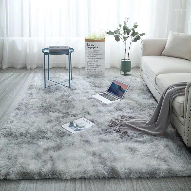 

New style Long Plush Rug Washable Fake Fur Non-Slip Decorative Floor Mat Carpet For Living Room Bedroom Playing Room1, Jr1198b5
