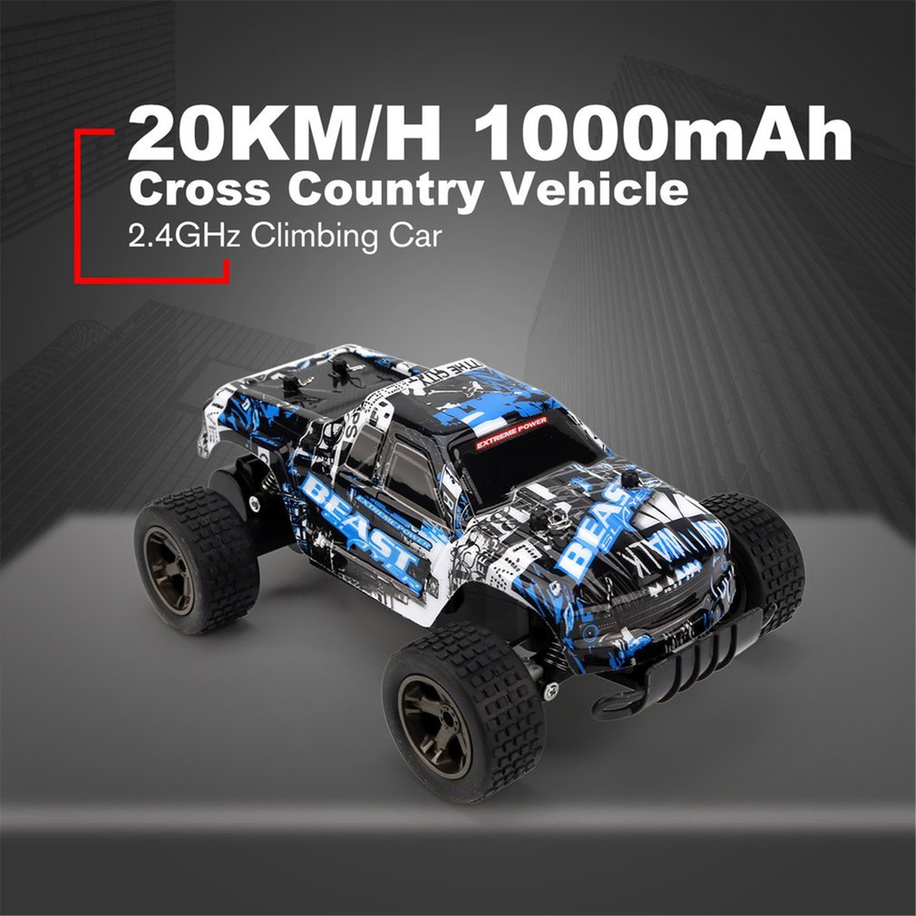 

LR-C004 1/18 RC Car 4WD climbing Car Double Motors Drive Bigfoot Car Remote Control Model Off-Road Vehicle Toys