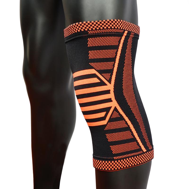 

Knee sleeve protector brace support arthritis bandage elastic football soccer basketball volleyball guard bandage cycling, Orange
