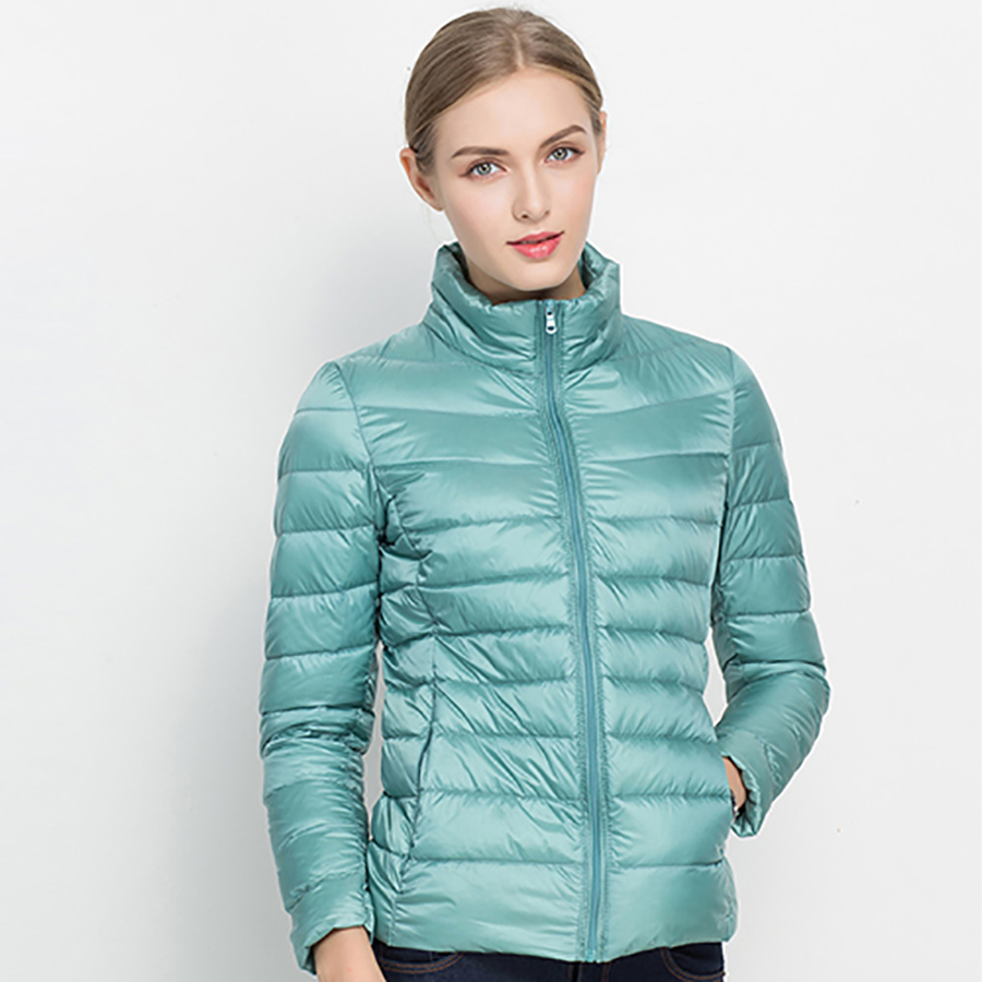 

2020 Winter Autumn Female Ultra Light 90% White Duck Jacket Jackets Ladies Down Hot Spring Outwear S4tr
