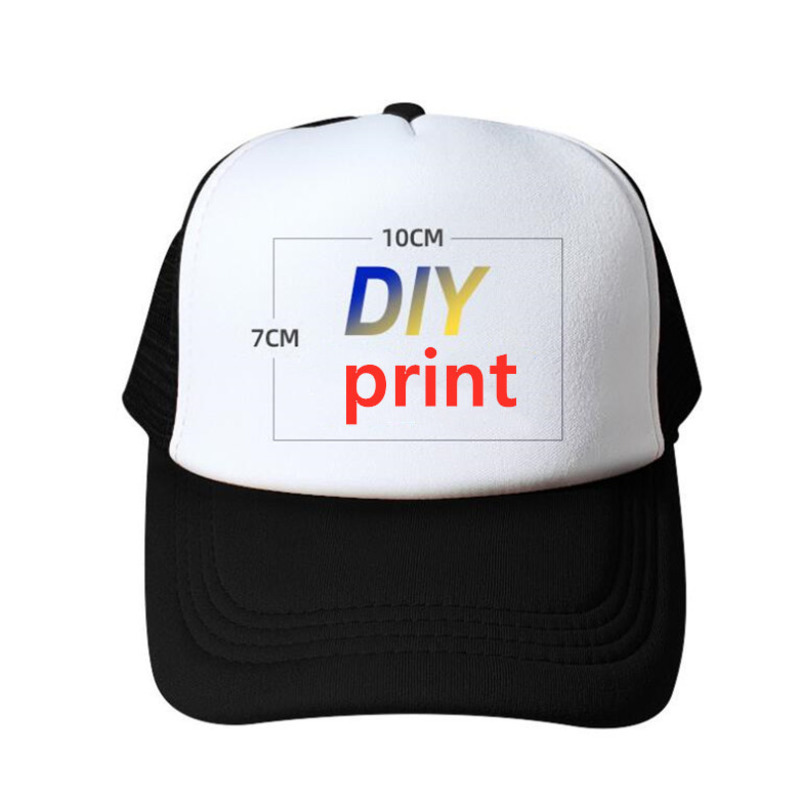 

Sublimation Blank Baseball Ball Hats Kids Adult Mesh Snapback DIY Summer Ponytail Visor Thermal Heat Printed Sport Beach Hats Gifts LLY10294, Yellow