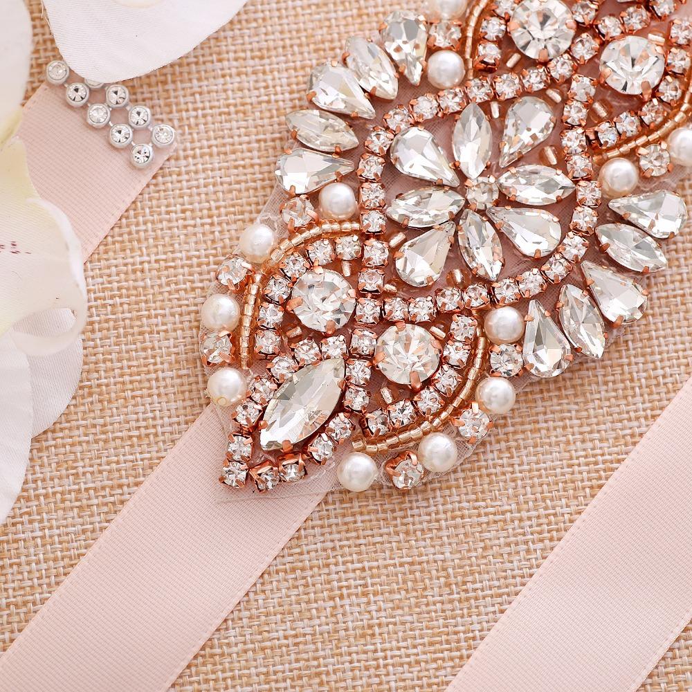 rose gold bridesmaid belt