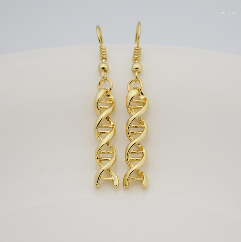 

New Boho Chic Science Biology DNA Drop Earrings Spiral Brinco Long Earrings For Women Men Jewelry From Best Friend Gift1