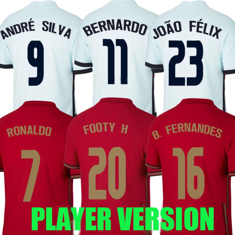 

player version 20 21 WILLIAM soccer jersey national team JOAO FELIX 2020 2021 Bernardo PORTUGAL B.FERNANDES Camisa de futebol shirts, Home 1