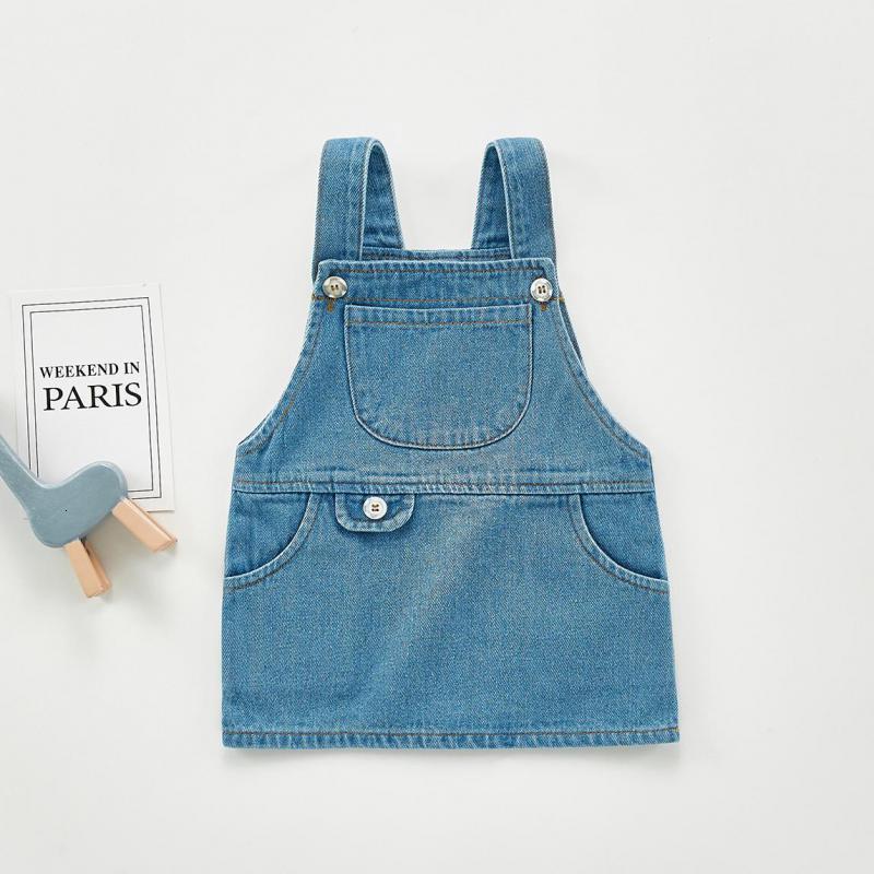 

2021 Autumn New Girl Strap Baby Lovely Cute Girls Kids Denim Overalls Toddler Infant Jeans Vestido 7e3l, 203q02