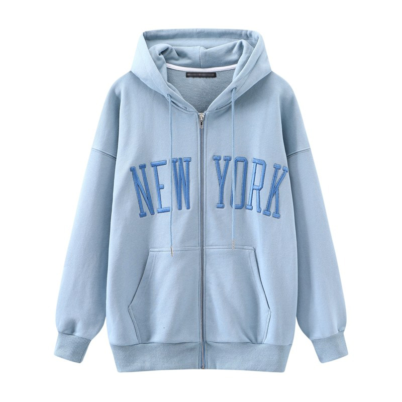 

2021 New Meninas De Tamanho e Grosso Algodo Hoodies Outono Moda Senhoras Solto Streetwear Outfits Doce Feminino Chique Hoodie Bonito Lek6, Blue