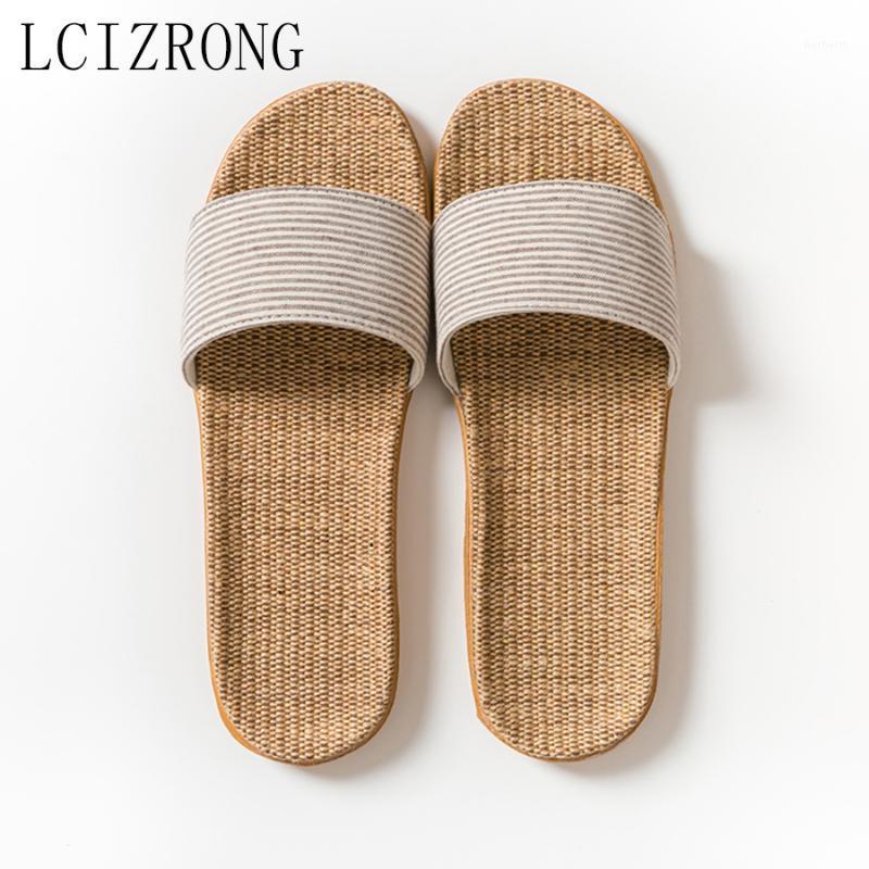 

Non-slip Indoor Linen Slippers for Women Big Size 35-44 Unisex Home Slippers 5 Colors Women/men House Bathroom Shoes1, Black