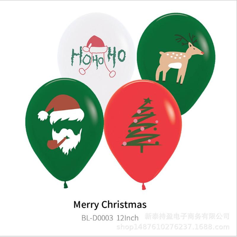 

Hot-Selling Christmas Santa Claus Balloon New 12 Inch Thick Latex Party Decoration