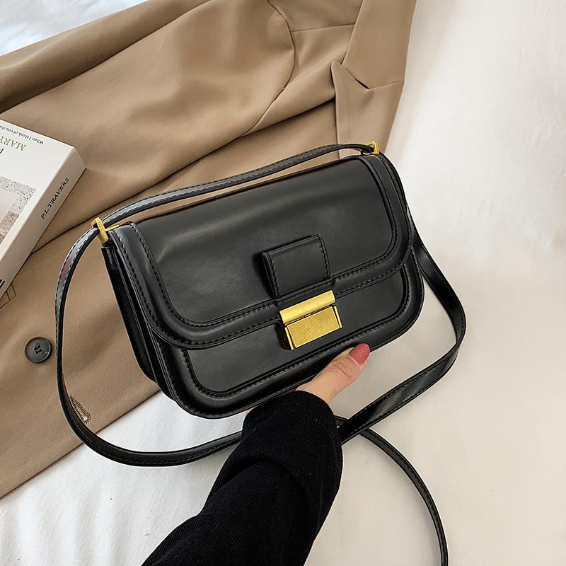 

Fashion Brand Bags For Women Brand Original Design 2021 New Fashion Style Retro Messenger Bag Shoulder Bag, Black