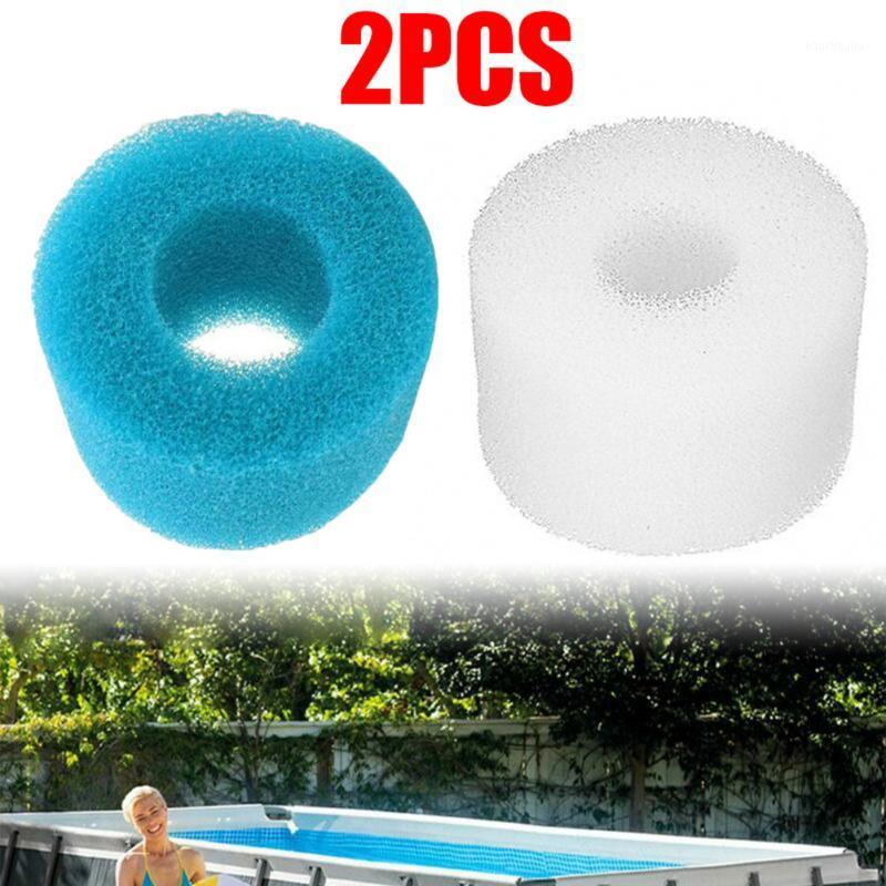 

2pcs Reusable/Washable Swimming Pool Filter Foam Cartridge Sponge 93*30*102 MM Filter Foam Sponge1