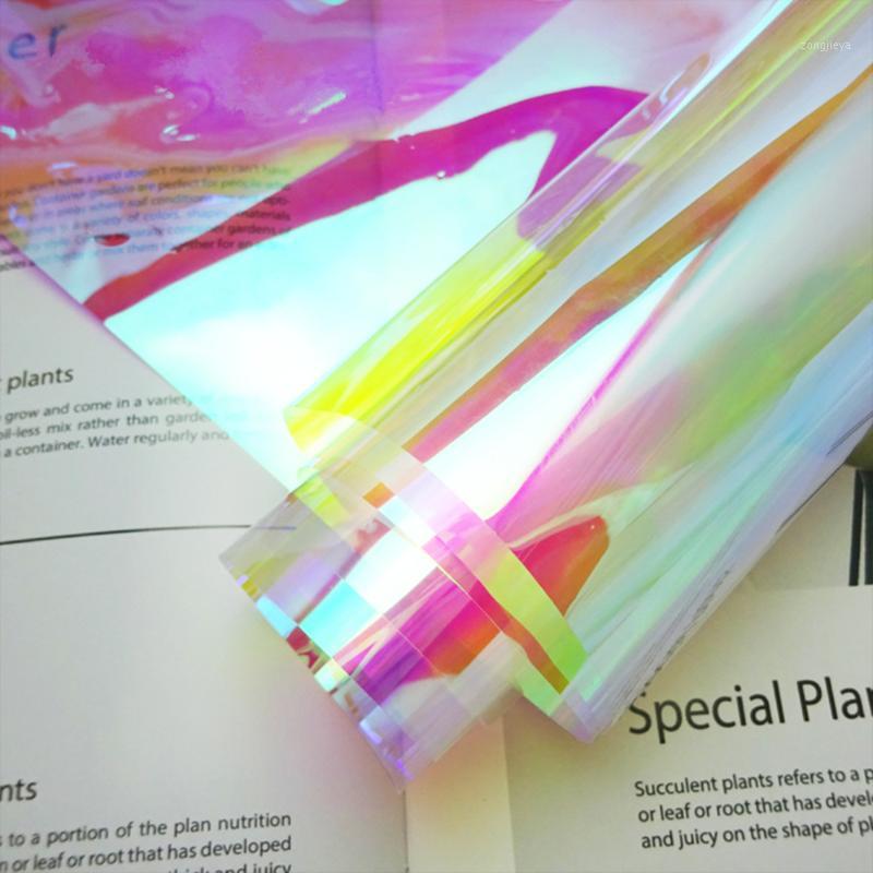 

Blaze Rainbow Effect Iridescent Window Film Decorative Glass Sticker Chameleon Color Christmas Party DIY Cosplay Decoration1