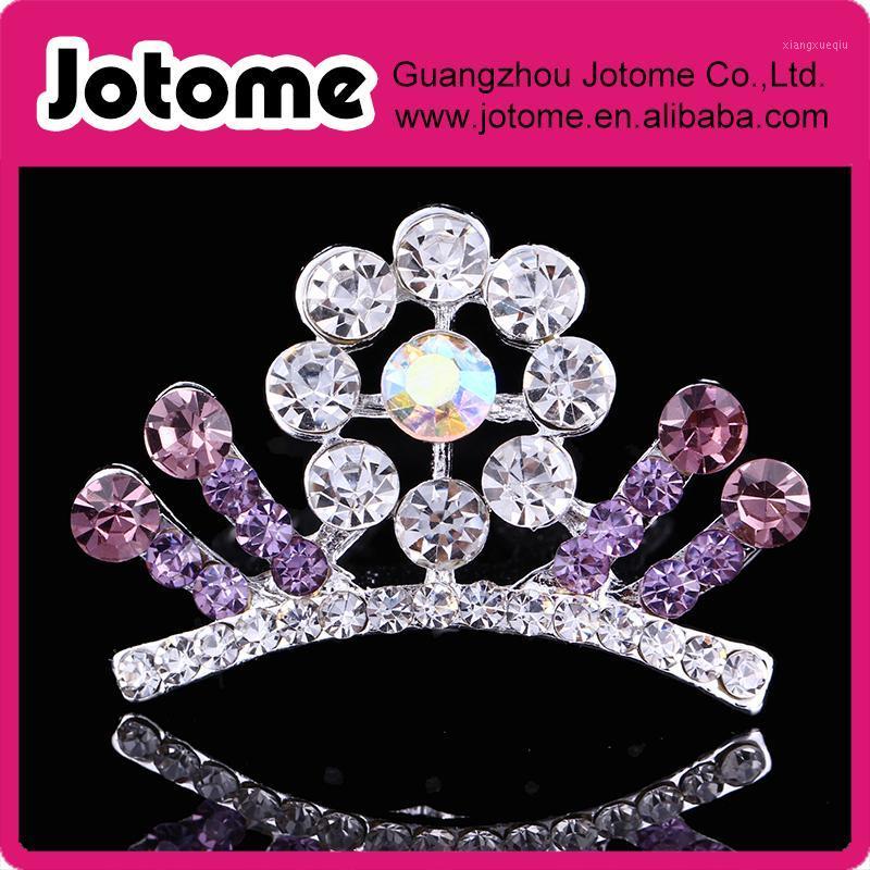 

Hair Clips & Barrettes Rhinestone Inlay Crown Tiara Wedding Bride's Comb, Golden;silver