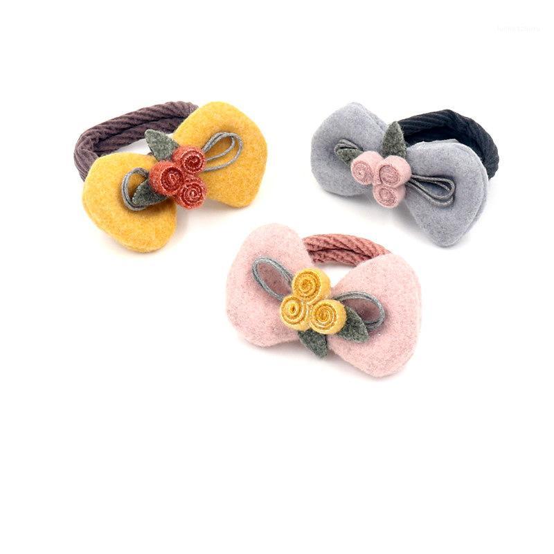 

Korean Version of The New Children's Hair Ring Woolen Bow Rubber Band Girl Children Sweet Flowers Hair Rope Accessories1, A179-03