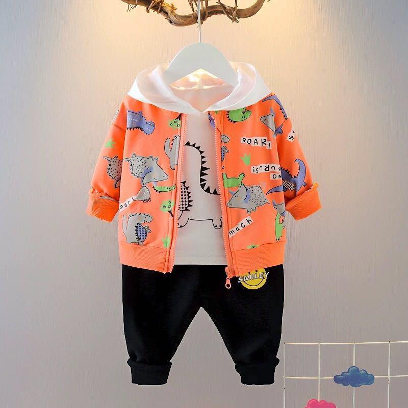 

Children Long-sleeve Suit Children swear 2020 Autumn Clothing Casual Sports Long-Sleeved Three-piece Set BOY'S Baby Spring, Girl s yellow