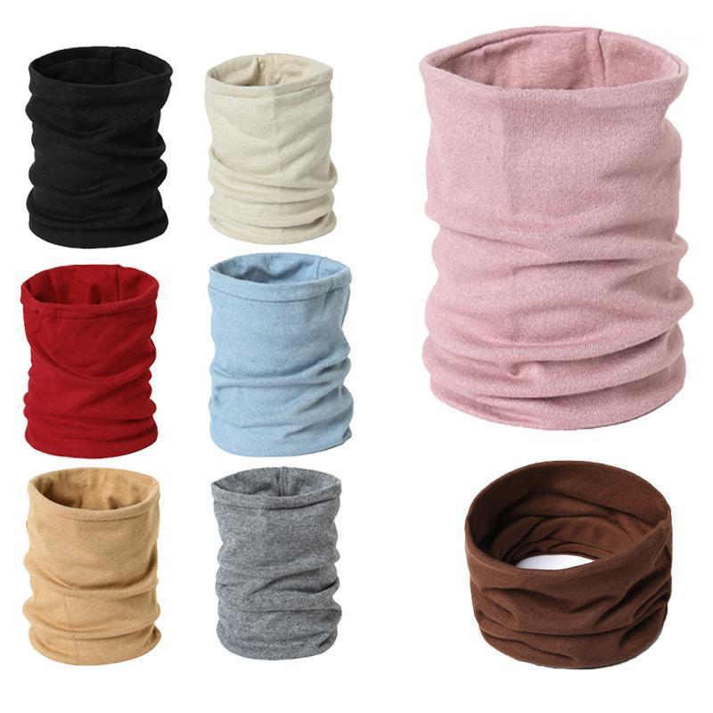 

2020 Winter Unisex Scarves Women Warm Ring Neck Collar Scarf Soft Cashmere-like Solid Bandana Men Outdoor Snood Wraps1