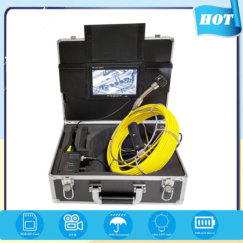 

23mm Lens Borescope System HD 7inch Screen Drain Sewer Pipe Inspection Detection Camera 20/30/40/50m Cable