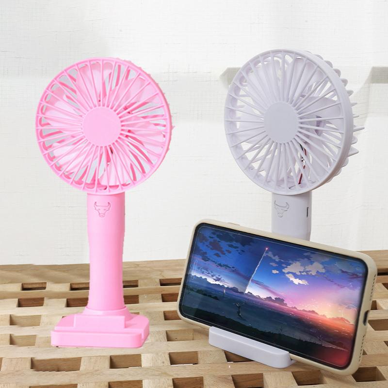 

Mini Fan With Phone Holder Usb Portable Fan Handheld 3Speed Adjustable Cooling for Outdoor Travel Desktop Air Cooler